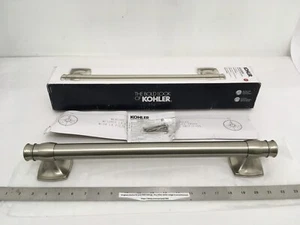 (1) NEW Kohler Arsdale 16" Grab Bar 500 lbs ADA - BRUSHED NICKEL - R27238-BN - Picture 1 of 9