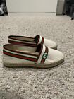 Gucci Women's Pilar Embroidered Espadrille Flats - Size 8 Us