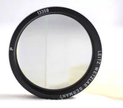 LEICA LEITZ WETZLAR 54MM  13359 POLARIZING CAMERA LENS FILTER WITH CASE - Image 1 of 2