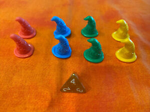 Harry Potter Hall Of Hogwarts Game Replacement Pieces 8 Sorting Hats And Die