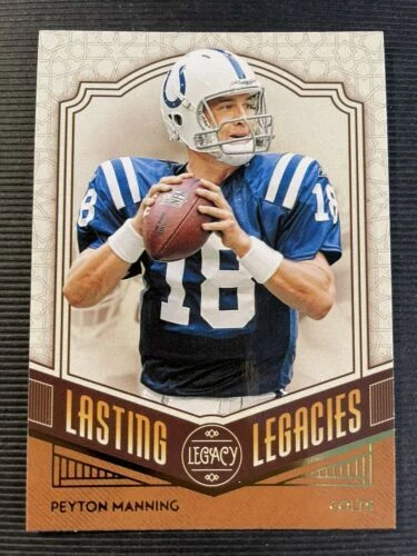 2020 Panini Legacy Peyton Manning Lasting Legacies Indianapolis Colts #LL-PMA - Image 1 of 1