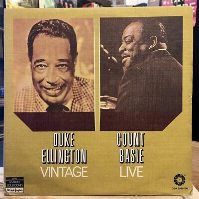 [JAZZ]~EXC 2 DOUBLE LP~DUKE ELLINGTON~COUNT BASIE~Vintage~Live~[1978]~SPAIN Impo - Image 1 of 4