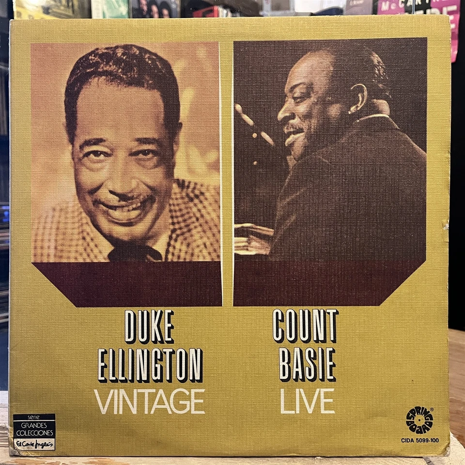 [JAZZ]~EXC 2 DOUBLE LP~DUKE ELLINGTON~COUNT BASIE~Vintage~Live~[1978]~SPAIN Impo - Image 1 of 4