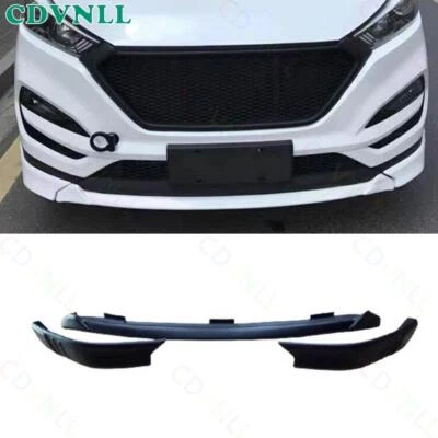 For Hyundai Tucson 16-2018 Matte Black Front Bumper Lip Spoiler Bodykit Strip 3* - Image 1 of 4