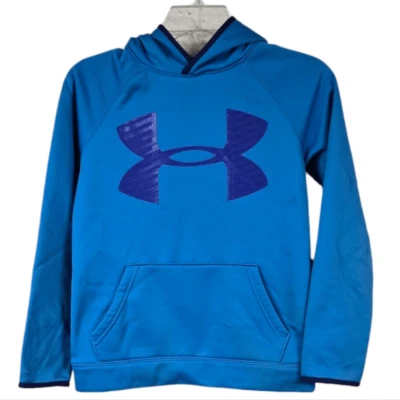Under Armour YMD Niños Polar Tormenta Highlight Sudadera con Capucha Azul Cold Gear UA Foto 1 de 4