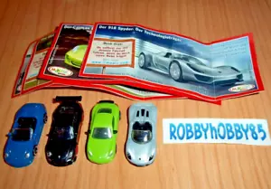 PORSCHE COMPLETE SET OF 4 WITH ALL PAPERS (TR040 - TR043) KINDER SURPRISE 2012 - Picture 1 of 1