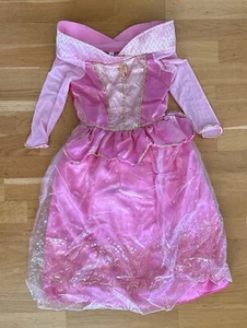 Disney Sleeping Beauty Princess Aurora Costume Gown Dress Size 120 6/7 - Picture 1 of 5