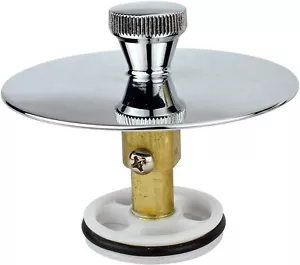 Tapón de drenaje universal de bañera cromo pulido KEEPER K826-36PC - Imagen 1 de 4