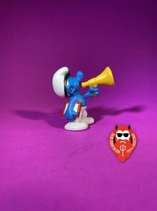 Smurfs 20715 Producer Smurf Megaphone Vintage Movie Toy Figure Film PVC GD05 - Picture 1 of 4