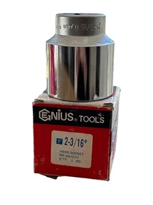 Genius Tools 1" Dr. 2-3/16" Hand Socket 6 point Heavy duty  freight liner pinion - Picture 1 of 4