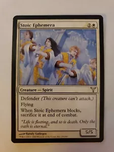 MTG Magic The Gathering Card Stoic Ephemera Creature Spirit White Dissension - Picture 1 of 2