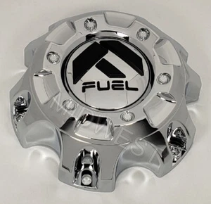 Set of 4 New Chrome 1001-58 Fuel 6 Lug 6x135 6x139.7 Wheel Rim Center Caps - Picture 1 of 4