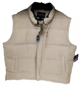 Men's Consensus Outerwear XXL Khaki Puffer Vest Wind Water Resistant Outdoors - Picture 1 of 6