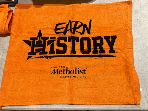 Houston Astros 2017 Playoff Earn History Rally Towel SGA Methodist Cover