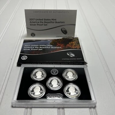 2017-S  U.S. Mint ATB Silver Proof Coin Set in Original Packaging - 5 Coins - Image 1 of 4