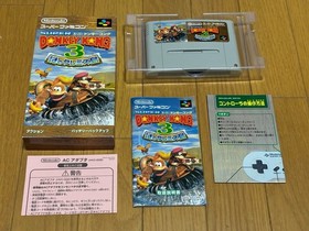 Super Donkey Kong Country 3 Boxed CIB Nintendo Super Famicom SFC Japan import