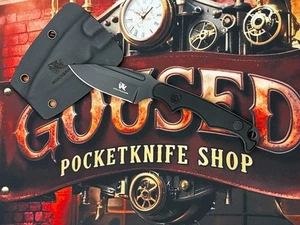 [1080] Wolfgangs Neck Knife Kydex Fixed Taschenmesser Black - Bild 1 von 6