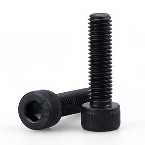 1/4-20 x 1-1/4" Socket Head Cap Screws Bolts, 12.9 Grade Alloy Steel, Black O... - Picture 1 of 8