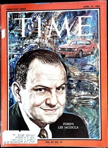 Time Magazine April 17, 1964 Lee Iacocca FRONT COVER ONLY - Picture 1 of 1
