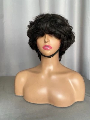 Pixie Lace 100% Authentic Human Hair. Short Hair Summer Hair - Image 1 of 2