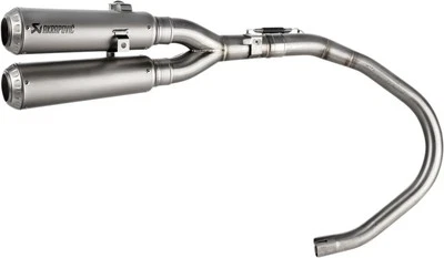 Akrapovic Titanium Dual Conical Slip-On Mufflers (S-H125SO5-FFT) - Image 1 of 2