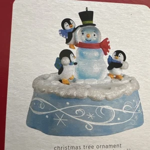 Hallmark Magic Playful Penguins 2021 Ornament Music Lights Up Motion Christmas - Picture 1 of 4
