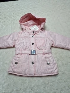 baby dior mädchen rosa Monogramm Mantel mit Kapuze brandneu - Bild 1 von 17
