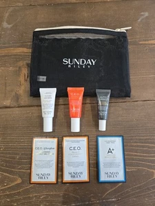 SUNDAY RILEY SKINCARE GIFT SET WITH BRANDED BAG- EYE CREAM, SERUM, TREATMENT ETC - Picture 1 of 2