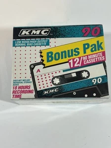 KMC Cassette Tapes K-Mart 12 Pack 60 Minute Audio SEALED - Picture 1 of 5
