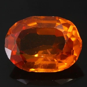 Pietra preziosa ovale sfusa naturale 3,80 ct certificata Tanzania arancione 11x8 mm - Foto 1 di 6