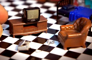 Figura 1/64 Nostalgia años 90 PS2 consola ajuste 1:64 coche calle diorama - Imagen 1 de 8