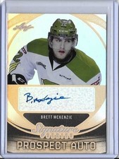 2015 Leaf Signature Series Prospect Brett McKenzie Bronze Auto RC NHL Canucks