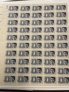John F. Kennedy 35th President Vintage Sheet Of 50 Stamps 60 Years Old! - Picture 1 of 3
