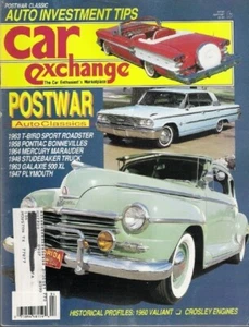 CAR EXCHANGE 1987 APR - '63 T-BIRD SPORT,'58 BONNEVILLE - Imagen 1 de 1