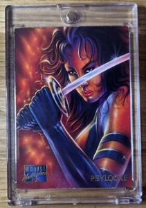 1995 Marvel Masterpieces Fleer Trading Card #77 PSYLOCKE Mint! - Picture 1 of 2