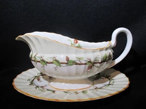 Royal Worcester Florence 2539 Gravy Boat & Stand - Bild 1 von 2