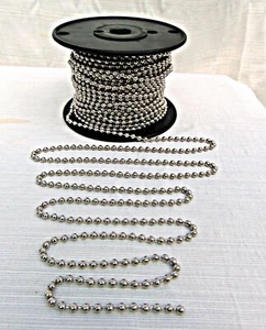 Roller Shade replacement chain 4.5mm Stainless Steel Ball Bead #10 + connectors - Picture 1 of 17