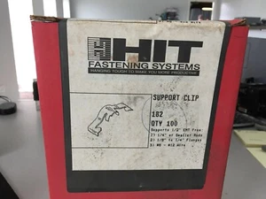 HIT FASTENING SYSTEMS 1/4" SUPPORT CLIPS BOX OF100 - Picture 1 of 1