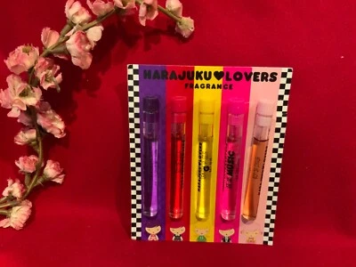 AUTÉNTICA Fragancia Harajuku Lovers X 5 Frascos Eau de Toilette Muestra 1,2 ml x 5 Foto 1 de 2