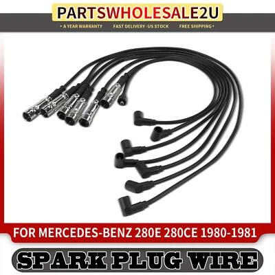 Juegos de cables de bujías de 7 piezas para Mercedes-Benz 280E 280CE 1980-1981 280SE 1980 2,8 L Foto 1 de 4