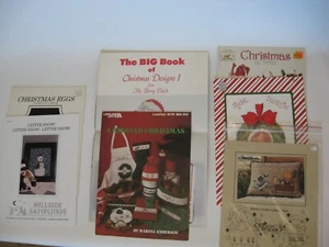 Lot of 7 incl Gloria & Pat Present Christmas Angel Dumplin Cross Stitch books - Picture 1 of 8