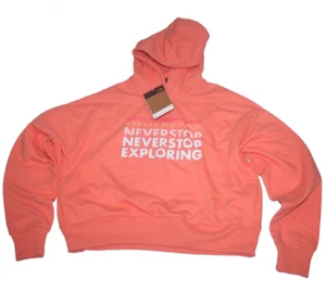 The North Face Women's Logo Play Hoodie, Emberglow Orange NWT Sz S M L XL - Picture 1 of 4