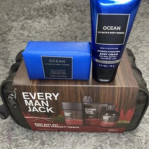 Every Man Jack Cedarwood Body Gift Set + Ocean Bath & Body Works Bar/Cream NIB - Picture 1 of 12