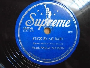 Paula Watson Stick by me Baby A Little Bird Told Me Supreme 1507 E- - Picture 1 of 2
