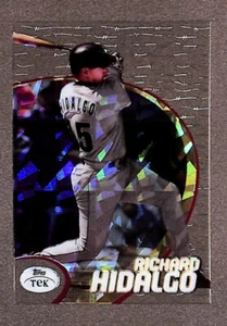 1998 Topps Tek #84 Richard Hidalgo Pattern 65 Diffractor SP  - Picture 1 of 3