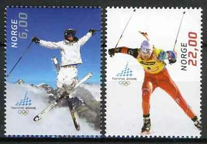 Noruega 1720 2006, NK 1596-97 MNH, Juegos Olímpicos Torino, MI 1561-62, SC #1458-59. - Imagen 1 de 1