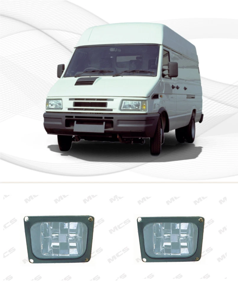 COPPIA FARETTI FENDINEBBIA DX + SX ADATTI A IVECO DAILY 1990-1999  - Immagine 1 di 1