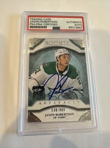 Jason Robertson signed handsigniert Upper Deck Artifacts RC #170 538/999 PSA/DNA - Bild 1 von 3