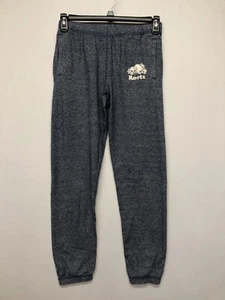 Pantaloni della tuta jogger Roots Canada donna taglia XS X-Small blu B245 -20 - Foto 1 di 18