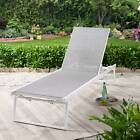 Better Homes & Gardens Sunnyside Outdoor Sling Mesh Chaise Lounge in Gray
